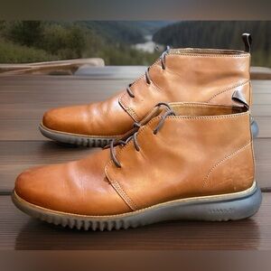 Cole Haan Mens 2.Zerogrand Chukka Boots British Tan Java Sz 11
